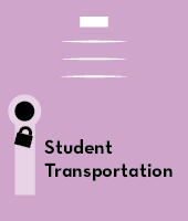 Student Transportation Graphics Button, Light Purple Locker