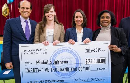 Michelle Johnson is DC's 2014–15 Milken Educator